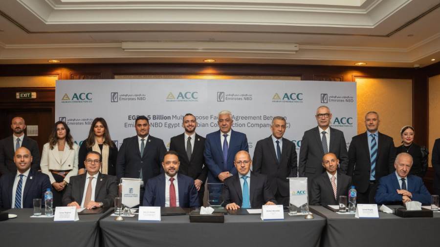 بنك الإمارات دبي الوطني - مصر يوقع عقد تمويل مع شركة الإنشاءات العربية ACC