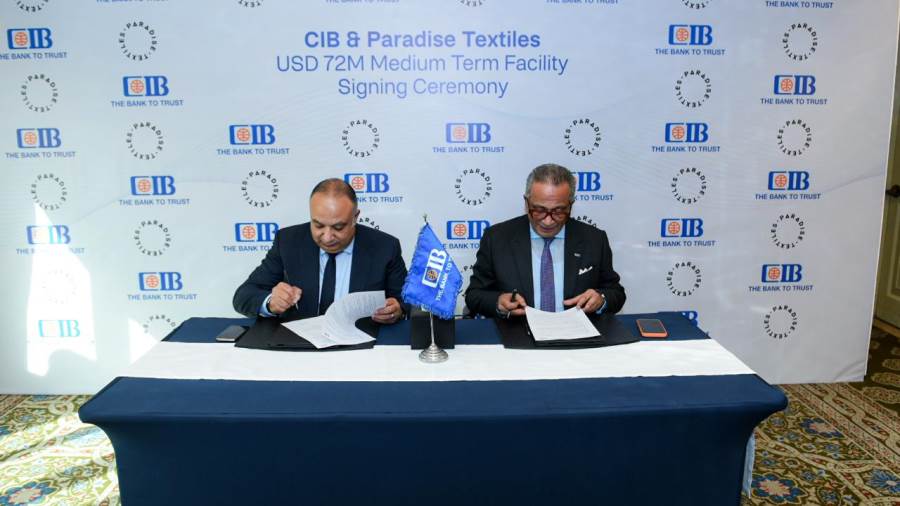 البنك التجاري الدولي – مصر (CIB) يوقع اتفاقية شراكة وتمويل مع شركة باراديس للنسيج لإقامة أكبر مصنع أقمشة صديقة للبيئة بالمنطقة الحرة في الإسكندرية البنك التجاري الدولي – مصر (CIB) يوقع اتفاقية شراكة وتمويل مع شركة باراديس للنسيج لإقامة أكبر مصنع أقمشة صديقة للبيئة بالمنطقة الحرة في الإسكندرية
