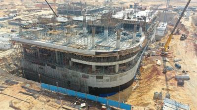 صور| قرب انتهاء الأعمال الإنشائية لمقر بنك الاستثمار العربي في العاصمة الجديدة