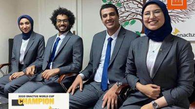 بنك الإسكندرية يحتفل بالفريق المصري الفائز بلقب كأس بطولة ENACTUS الدولية