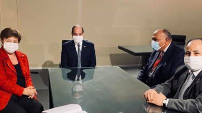 السيسي يبحث تعزيز التعاون مع مدير عام صندوق النقد الدولي