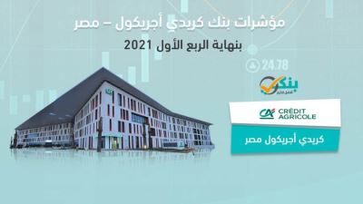 مؤشرات بنك كريدي أجريكول - مصر بالربع الأول من 2021 «إنفوجرافيك»