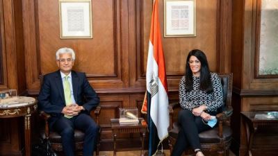 وزيرة التعاون الدولي تلتقي عميد مجلس المديرين التنفيذيين لمجموعة البنك الدولي