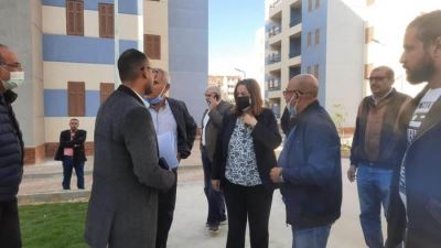 مسؤولو الإسكان يتفقدون الوحدات السكنية بمبادرة «سكن لكل المصريين» بأكتوبر الجديدة