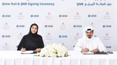 QNB يوقع اتفاقية مع "الرّيل" لترويج علامته التجارية في مترو الدوحة