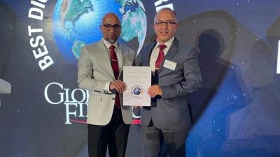 تكريم أبوظبي التجاري في حفل جوائز "أفضل الخدمات الرقمية" من مؤسسة جلوبال فاينانس