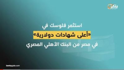 تفاصيل أعلى شهادتين بالدولار من البنك الأهلي المصري