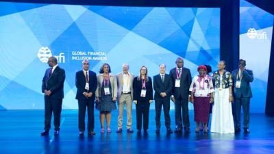 البنك المركزي يفوز بجائزة الابتكار في الشمول المالي من AFI لعام 2023