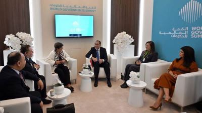 رئيس الوزراء يلتقي مديرة صندوق النقد الدولي بحضور محافظ البنك المركزي